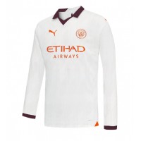 Manchester City Erling Haaland #9 Replica Away Shirt 2023-24 Long Sleeve
